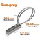 Tcyoatoa Cable Locks with Combination 2335 Inches Braided Steel Locking Cable with Resettable Code for Outdoor Fence Gate Bikes Lockers Wardrobes GunGrey