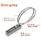 Tcyoatoa Cable Locks with Combination 2335 Inches Braided Steel Locking Cable with Resettable Code for Outdoor Fence Gate Bikes Lockers Wardrobes GunGrey