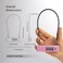 UP Security Cable Combo Lock 4 Digit Combination Padlocks for Outdoor Fence Gate Travel Suitcase Thin Cable U Lock with Code for Cabinet Scooter Locker 11830cm Cable Pink