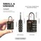 UP Security Suitcase Locks TSA Approved Combination Lock for Locker Combo Padlock for Gym Locker Small Combination Padlocks for Outdoor Use Suitcase Gun Case Ammo Can Bag Zipper BlackWhite
