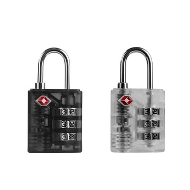 UP Security Suitcase Locks TSA Approved Combination Lock for Locker Combo Padlock for Gym Locker Small Combination Padlocks for Outdoor Use Suitcase Gun Case Ammo Can Bag Zipper BlackWhite