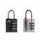 UP Security Suitcase Locks TSA Approved Combination Lock for Locker Combo Padlock for Gym Locker Small Combination Padlocks for Outdoor Use Suitcase Gun Case Ammo Can Bag Zipper BlackWhite