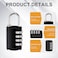 Voittozege 10 Pack 4 Digit Combination Locks Small Combination Padlock Luggage Number Locks Outdoor Waterproof Combo Lock for Traveling Toolbox School Gym Door Locker Suitcases