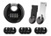 WULALACK 70mm Weatherproof Combination Lock Disc Padlock Combination with 4 DigitOutdoor Pad Lock for Garage Outdoor Fence Shed Storage Unit Trailer12 Pack