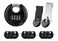 WULALACK 70mm Weatherproof Combination Lock Disc Padlock Combination with 4 DigitOutdoor Pad Lock for Garage Outdoor Fence Shed Storage Unit Trailer12 Pack