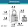 Zarker XD35 Combination Lock 3Digit Padlock for School Gym Sports LockerLock Fence Toolbox Case Hasp Storage 2Pack Gray