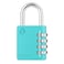 Zarker XD40 Combination Lock 4 Digit Padlock for School Gym Sports Locker Fence Toolbox Case Hasp Storage 1Pack Emerald