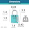 Zarker XD40 Combination Lock 4 Digit Padlock for School Gym Sports Locker Fence Toolbox Case Hasp Storage 1Pack Emerald