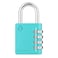 Zarker XD40 Combination Lock 4 Digit Padlock for School Gym Sports Locker Fence Toolbox Case Hasp Storage 1Pack Emerald