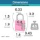 Zarker XD40 Combination Lock 4 Digit Padlock for School Gym Sports Locker Fence Toolbox Case Hasp Storage 2Pack Pink