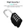 ZHEGE Combination Lock Outdoor 2 Pack 4 Digit Resettable Weatherproof Combination Padlock for Gym School Gates Doors Hasps Storage Black 2 Pack