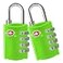 desired tools Desired Tools TSA Locks for Luggage 2Pc Durable Steel Padlock Keyless Easy to Read 4Digit Combination Lock for Backpacks Travel Suitcases Toolbox Filing Cabinets Baggage Gym Locker Green