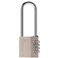 Zarker X50L 4 Digit Heavy Duty Long Shackle Combination Lock 1Pack