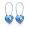 YAODHAOD 2 Pack Combination Lock 3 Digit Heart Shaped Padlock for School Gym Locker TSA Approved Cable Luggage Locks Sports Locker Lock LuggageFenceBackpackValentine Gift Blue