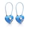 YAODHAOD 2 Pack Combination Lock 3 Digit Heart Shaped Padlock for School Gym Locker TSA Approved Cable Luggage Locks Sports Locker Lock LuggageFenceBackpackValentine Gift Blue