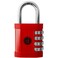 desired tools Padlock 4 Digit Combination Lock for Gym School Locker Outdoor Gate Shed Fence and Storage Weatherproof Metal Keyless Easy to Set Resettable Red