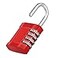 ZHEGE Gym Locker Lock Keyless Resetable Combination Padlock for School Fence Gate Storage Room Red