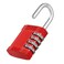 ZHEGE Gym Locker Lock Keyless Resetable Combination Padlock for School Fence Gate Storage Room Red