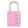 Zarker XD40 Combination Lock 4 Digit Padlock for School Gym Sports Locker Fence Toolbox Case Hasp Storage 1Pack Pink