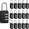 Chumia 16 Pack 3 Digit Combination Lock Small Combo Locks Waterproof Luggage Number Padlock for Backpack Suitcases Traveling Toolbox School Gym Employee Locker