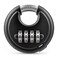Puroma Combination Lock 4 Digit Padlock with Hardened Steel Shackle Keyless Heavy Duty Combo Lock for Outdoor Sheds Fence Gate Hasps Storage Unit School Gym Locker 1 Pack Black