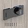 MeBantoo Household Cabinet Password Hasp Locks Cabinet Locks with Combination Door Security Slide Latch for Small Barn Doors Bathroom Outdoor Garden Black