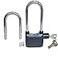 Lianshi LianShi Long CrossBeam Alarm Lock 110dba Universal Security Alarm Lock System AntiTheft for Door Motor Bicycle Padlock with 3 Keys 1PCS