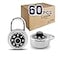 LanuBe Lock Standard Dial Combination Lock 2 inch Wide with Different Combinations Black Turnplate Pack of 60 Lock for School Employee Gym Sports Locker Case Toolbox and so on