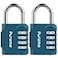 Puroma 2 Pack Combination Lock for Locker 4 Digit Outdoor Waterproof Padlock for School Gym Sports Fence Toolbox Gate Case Outdoor Hasp Storage Cabinets Dark Green