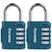 Puroma 2 Pack Combination Lock for Locker 4 Digit Outdoor Waterproof Padlock for School Gym Sports Fence Toolbox Gate Case Outdoor Hasp Storage Cabinets Dark Green