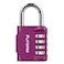 Puroma 1 Pack Combination Lock for Locker 4 Digit Outdoor Waterproof Padlock for School Gym Sports Fence Toolbox Gate Case Outdoor Hasp Storage Cabinets RedViolet