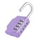 ZHEGE Combination Lock 4 Digit Combination Padlock Outdoor School Lock Gym Lock Purple