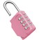 Puroma Combination Lock 4 Digit Waterproof Locker Locks Secure Outdoor Padlock for Gym Lockers Toolboxes Gates Fences Storage Sports Locker Cabinets Basic Pink Rose
