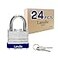 LanuBe Lock Laminated keyed Padlock 1916 40mm keyed Alike Locks Normal Shackle Pack of 24