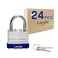 LanuBe Lock Laminated keyed Padlock 1916 40mm keyed Alike Locks Normal Shackle Pack of 24