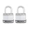 Master Lock M1XT Magnum Heavy Duty Padlock with Key 2 Pack KeyedAlike