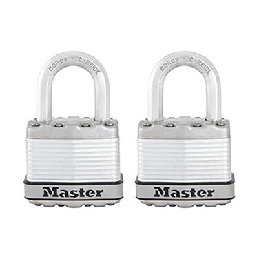 Master Lock M1XT Magnum Heavy Duty Padlock with Key 2 Pack KeyedAlike