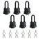 ZEERSHEE 29 15inch Waterproof Heavy Duty 40mm Laminated Steel Padlock with Keys for Outdoor Indoor Use Keyed AlikePack of 6
