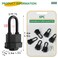 ZEERSHEE 29 15inch Waterproof Heavy Duty 40mm Laminated Steel Padlock with Keys for Outdoor Indoor Use Keyed AlikePack of 6