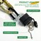 ZEERSHEE 29 15inch Waterproof Heavy Duty 40mm Laminated Steel Padlock with Keys for Outdoor Indoor Use Keyed AlikePack of 6