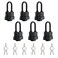 ZEERSHEE 29 15inch Waterproof Heavy Duty 40mm Laminated Steel Padlock with Keys for Outdoor Indoor Use Keyed AlikePack of 6