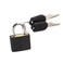 Teensery 2Set Mini Padlocks Set Luggage Locks with 2 Keys Waterproof Safely Padlock for Backpacks Computer Bags Gym Locker Tool Box Diary Key Lock Black