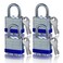 ZEERSHEE 4 Pack Keyed Alike Padlocks High Security Padlocks with Same Keys 2617 Heavy Duty Padlock with Key Locks with Same Keys Outdoor Use All Weather Resistant