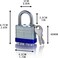 ZEERSHEE 4 Pack Keyed Alike Padlocks High Security Padlocks with Same Keys 2617 Heavy Duty Padlock with Key Locks with Same Keys Outdoor Use All Weather Resistant