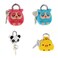FRECI 4pcs Mini Padlock Security Lock with Key Cute Cartoon Doll Animal Padlock Kid Gift