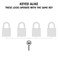 ABUS 2 Pack 70IB45 Weatherproof Lock with 2 Keys for Outdoor Storage Marine 192in 49mm Wide Keyed Alike