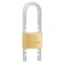 BRINKS 50mm Solid Brass Keyed Padlock with Adjustable Shackle Chrome Plated with Hardened Steel Shackle 17150061