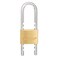 BRINKS 50mm Solid Brass Keyed Padlock with Adjustable Shackle Chrome Plated with Hardened Steel Shackle 17150061