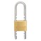 BRINKS 50mm Solid Brass Keyed Padlock with Adjustable Shackle Chrome Plated with Hardened Steel Shackle 17150061
