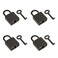Coshar 4 Pack Mini Padlock with Key Vintage Antique Style Lock for Jewelry Box Storage Box Diary Book GunBlack